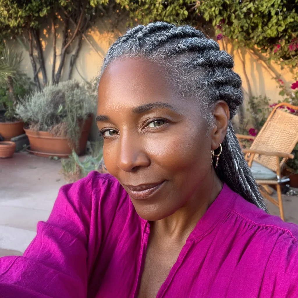 Stylish Long Braids with Subtle Highlights