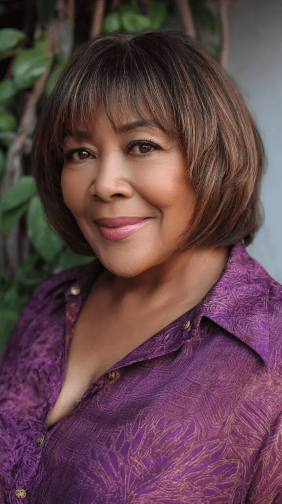 Stylish Textured Bob with Soft Bangs