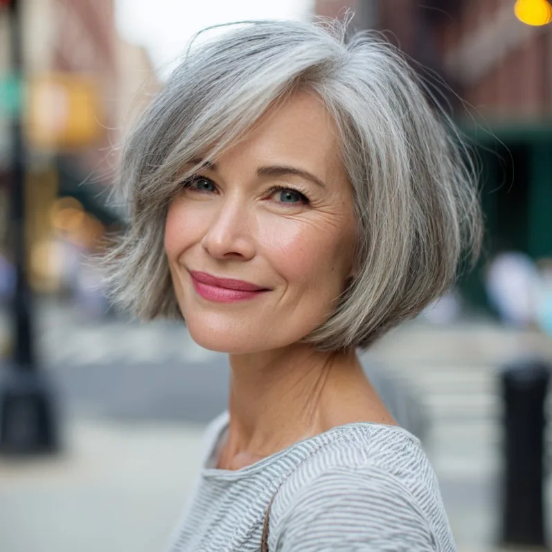 Stylish Textured Bob with Subtle Volume