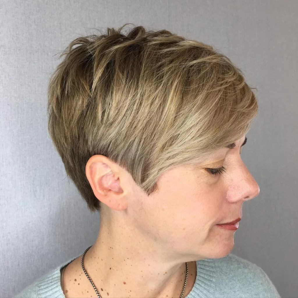 Stylish Textured Pixie Cut with Subtle Layers