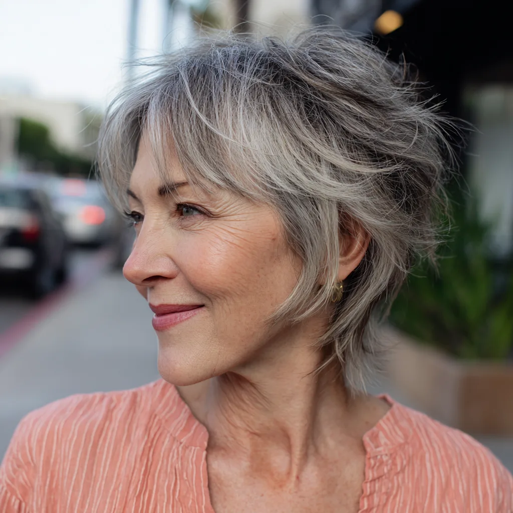 Stylish Textured Short Cut with Soft Layers