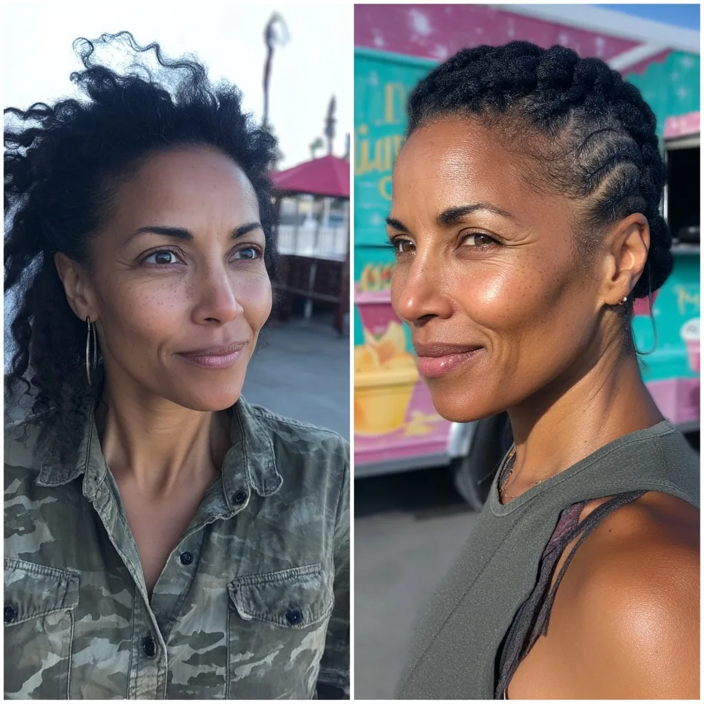 Stylish Twisted Braids for Women Over 50