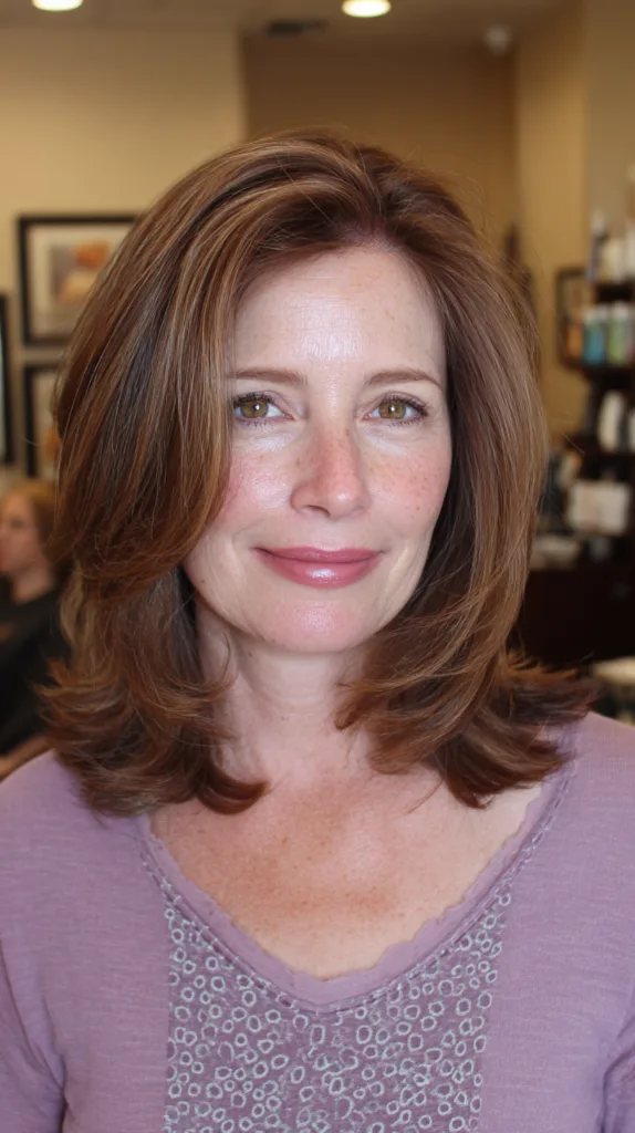 Stylish Voluminous Layers with Soft Face-Framing Pieces