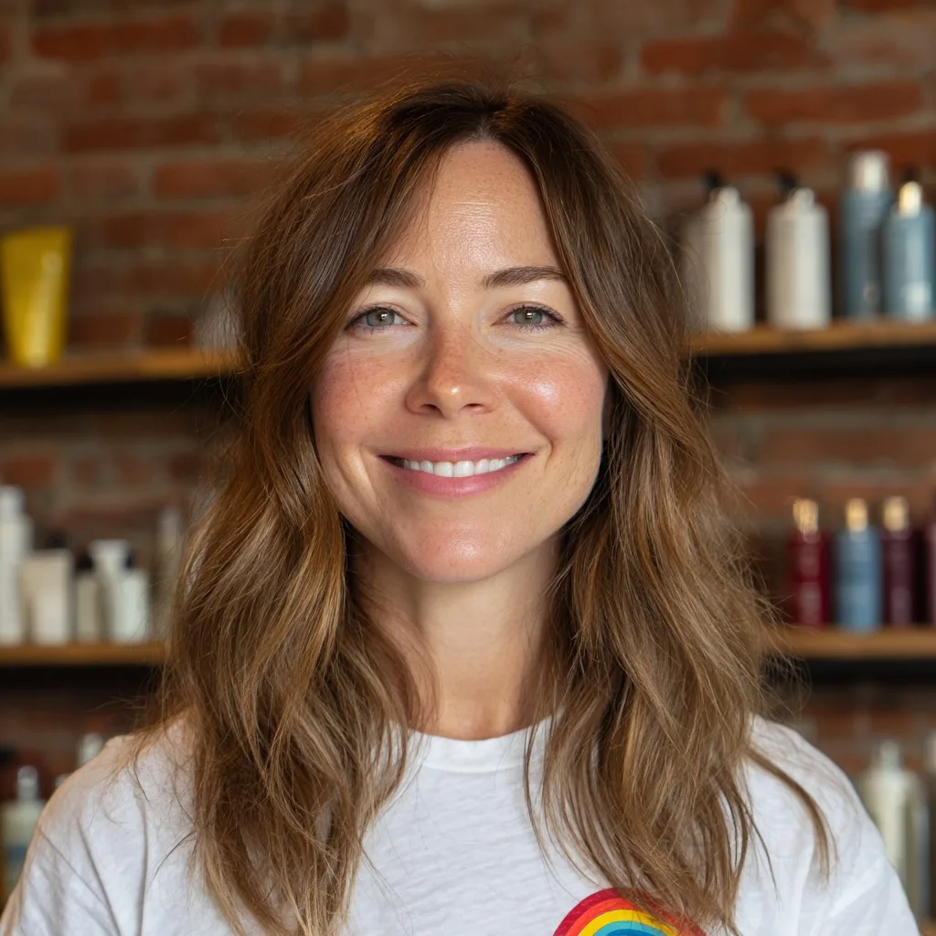 Sun-Kissed Light Brown Long Layers with Subtle Waves
