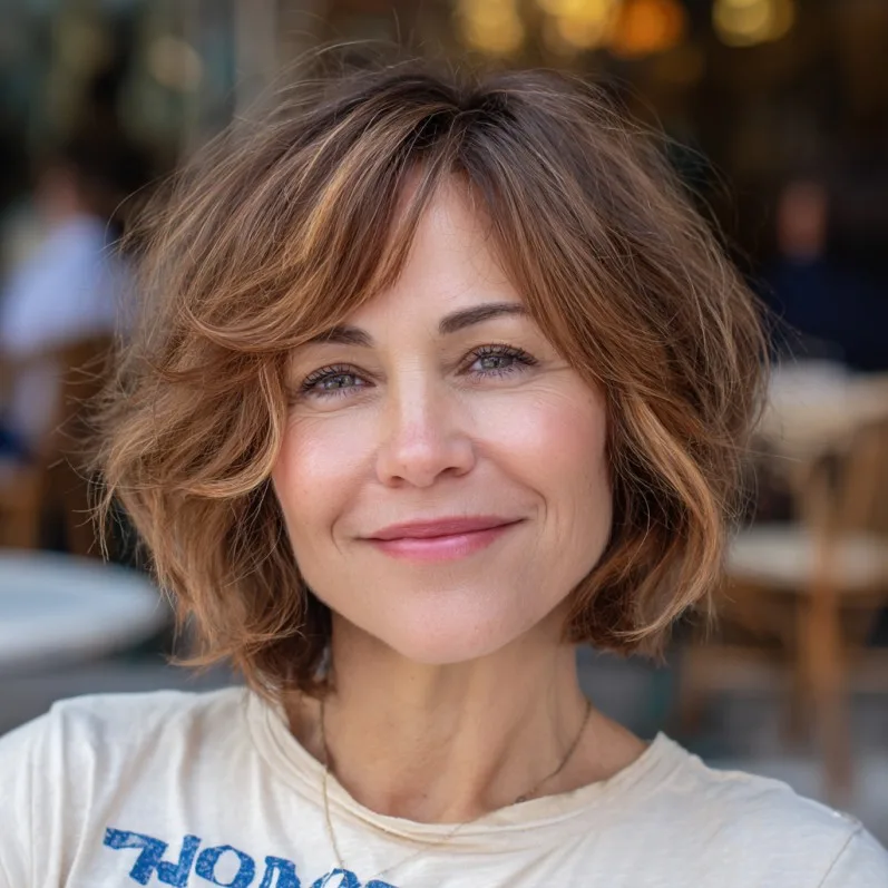Textured Airy Bob with Face-Framing Layers