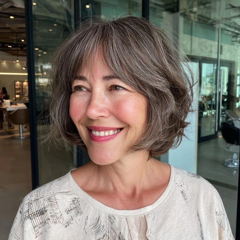 Textured Airy Bob with Soft Layers