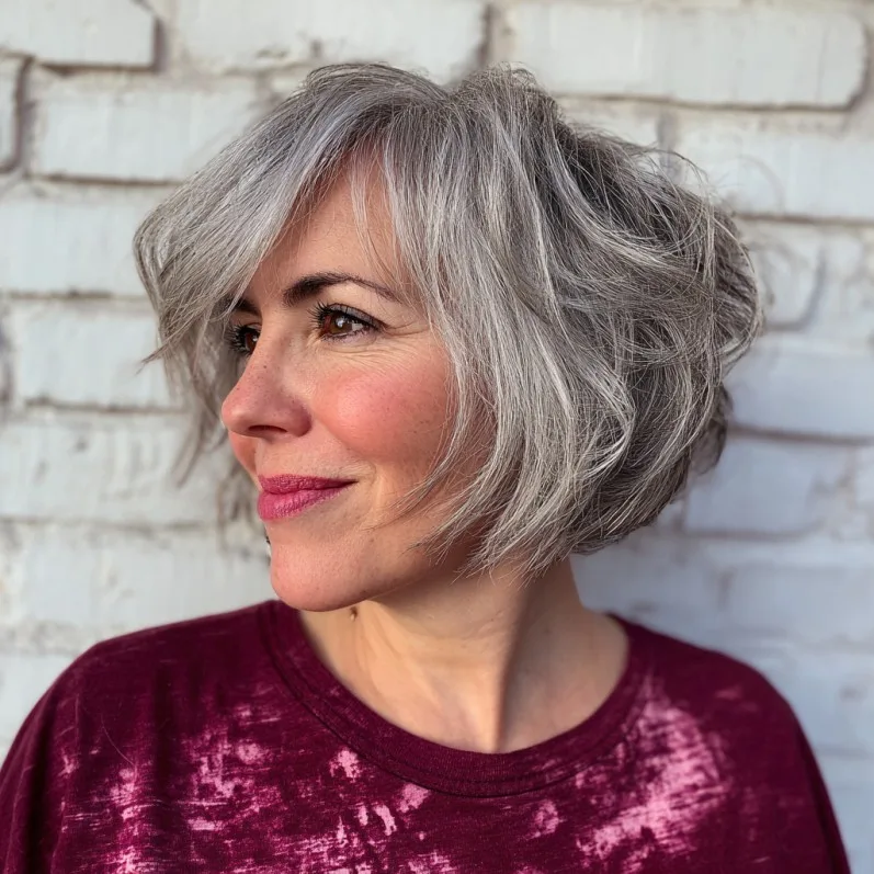 Textured Airy Bob with Soft Waves