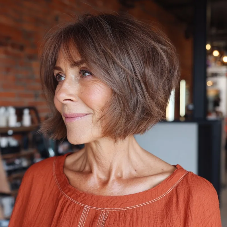 Textured Airy Bob with Subtle Layers