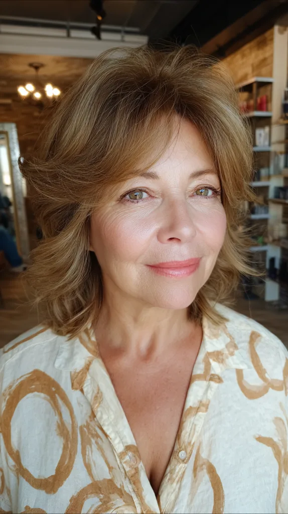 Textured Feathered Cut with Lively Volume