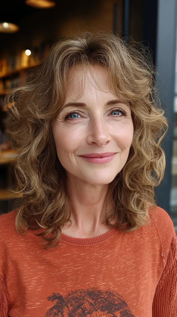 Textured Feathered Cut with Soft Curls