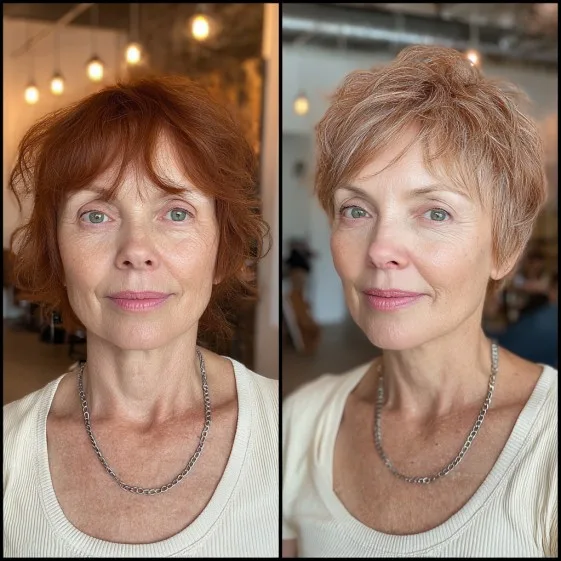 Textured Light Blonde Pixie Cut with Subtle Layers