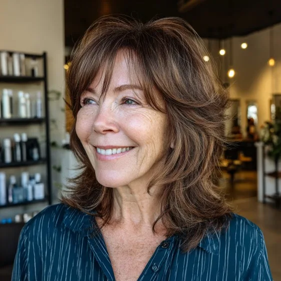 Textured Medium-Length Cut with Soft Layers