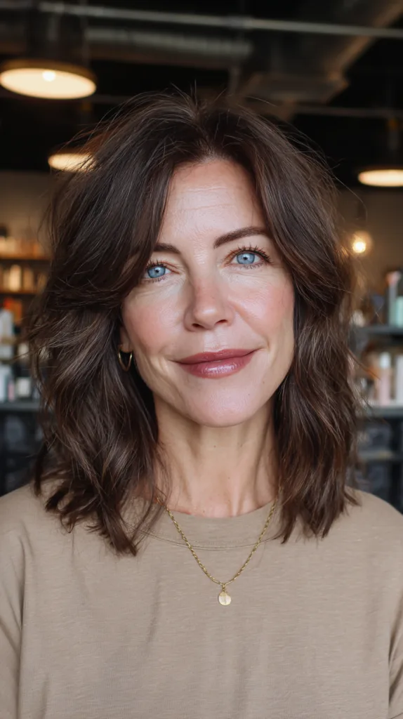 Textured Medium-Length Cut with Soft Waves