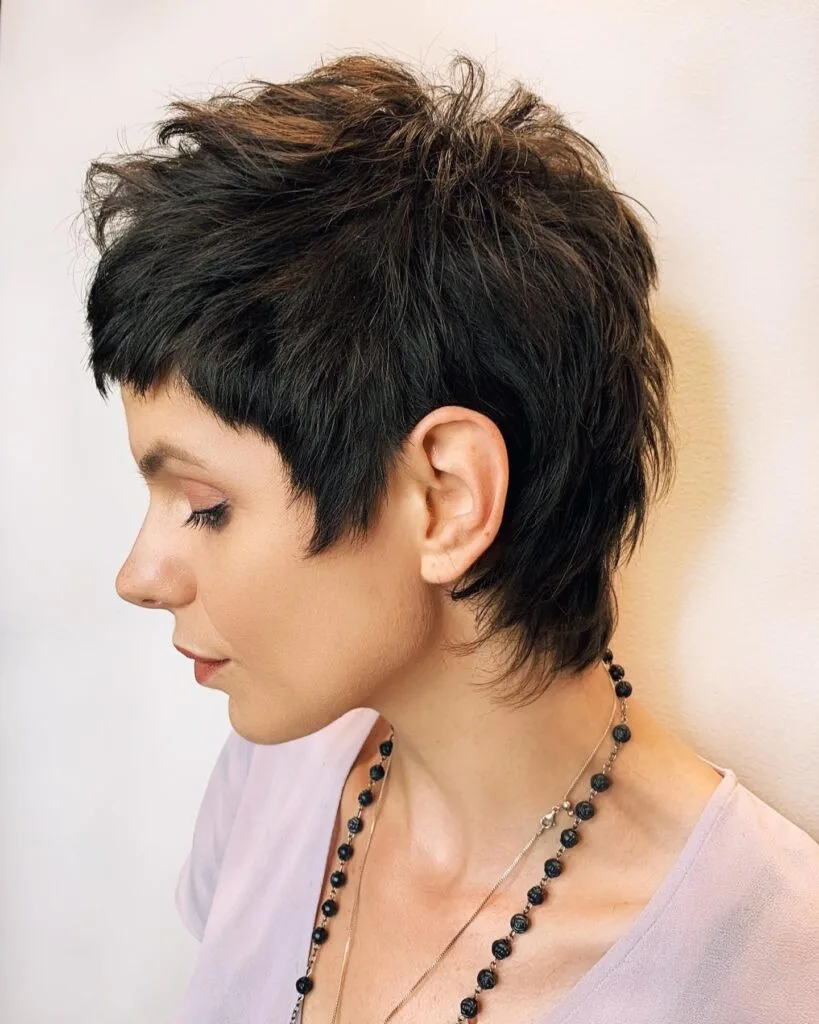 Textured Pixie Cut with Edgy Layers