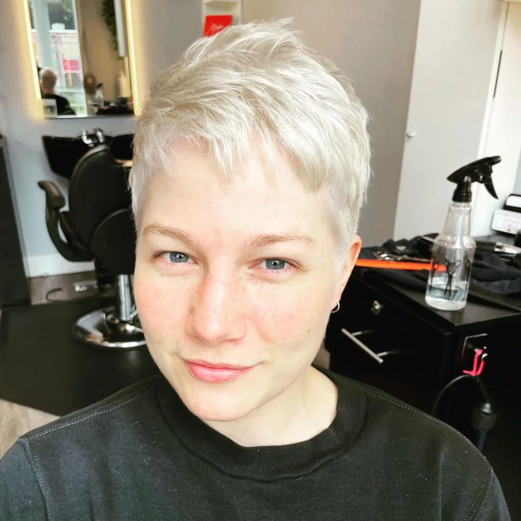 Textured Pixie Cut with Edgy Short Layers