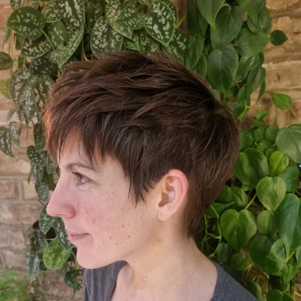 Textured Pixie Cut with Layered Volume