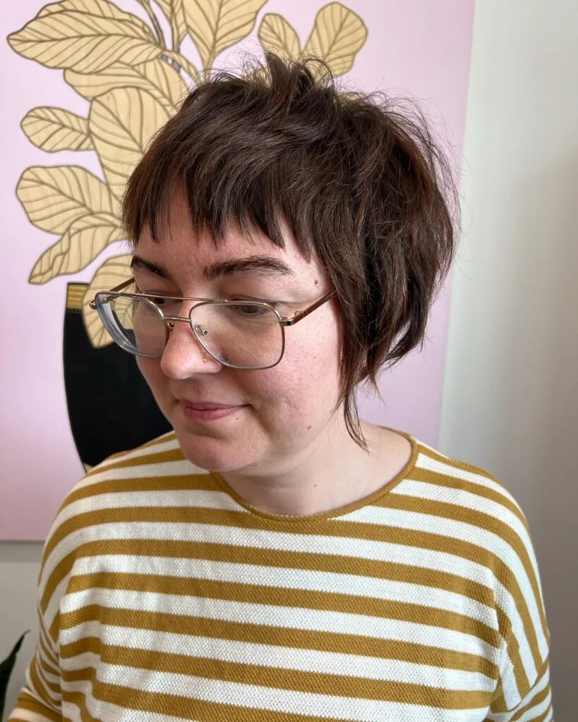 Textured Pixie Cut with Playful Fringe