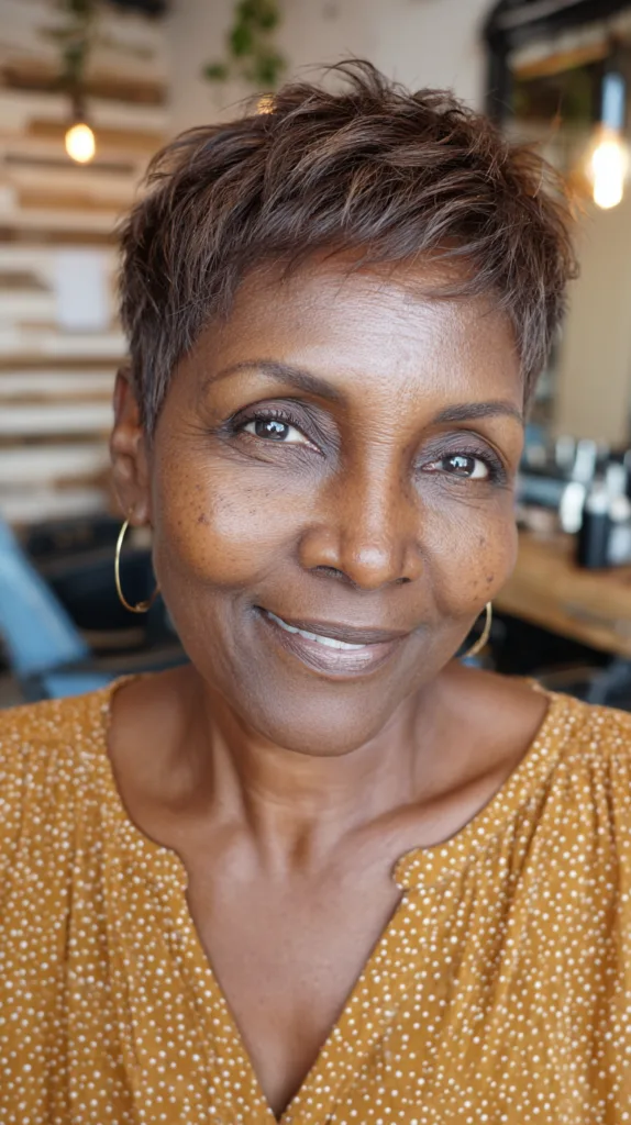 Textured Pixie Cut with Soft Feathering
