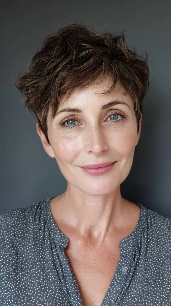 Textured Pixie Cut with Soft Layers