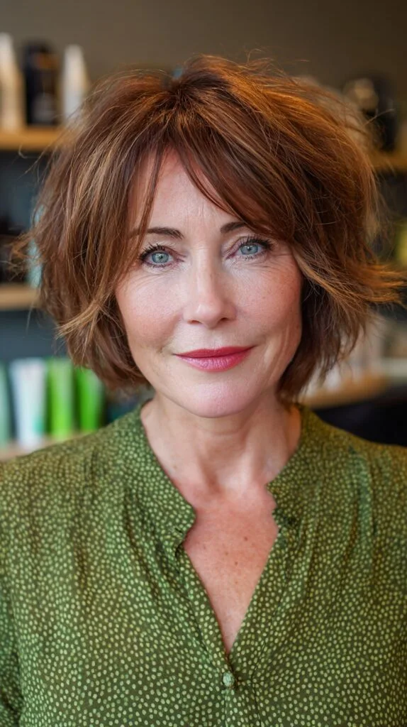 Textured Short Bob with Soft Layers