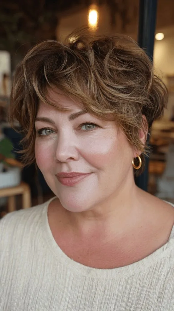 Textured Short Cut with Playful Volume