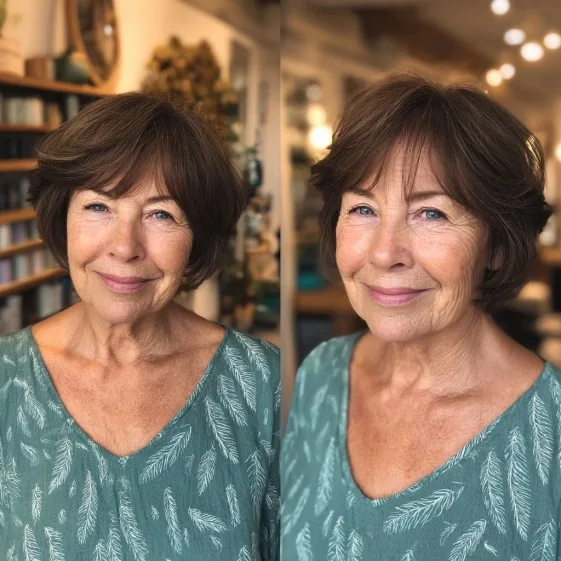 Textured Soft Bob with Face-Framing Layers