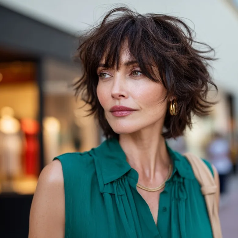 Textured Wavy Pixie Cut for Women Over 50