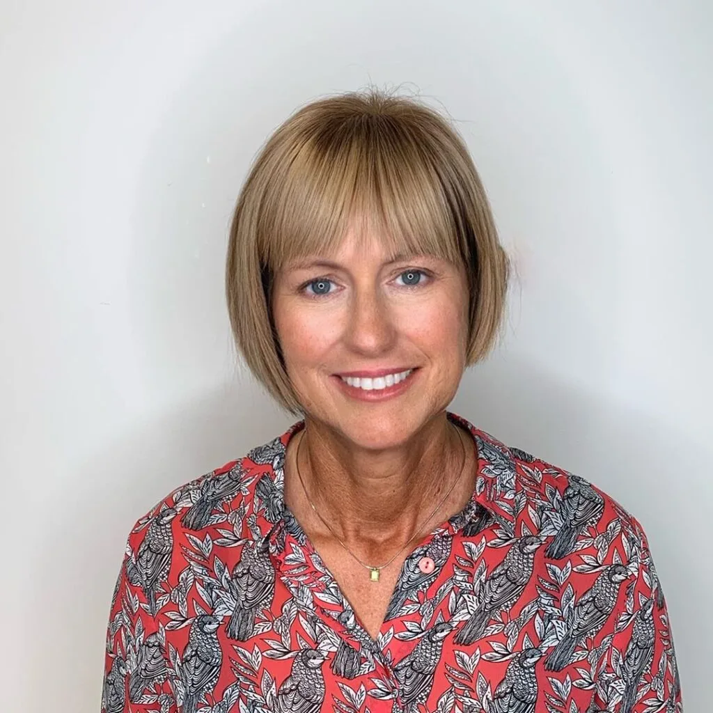 The Asymmetrical Bob with Bangs