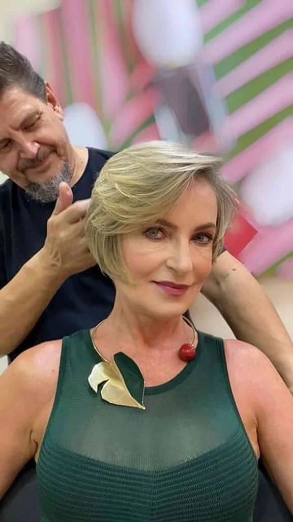 Thick Feathered Layers for Ladies Aged 50 with short hair