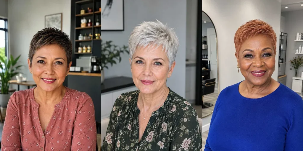 25 Youthful Very Short Pixie Cuts for Women Over 50