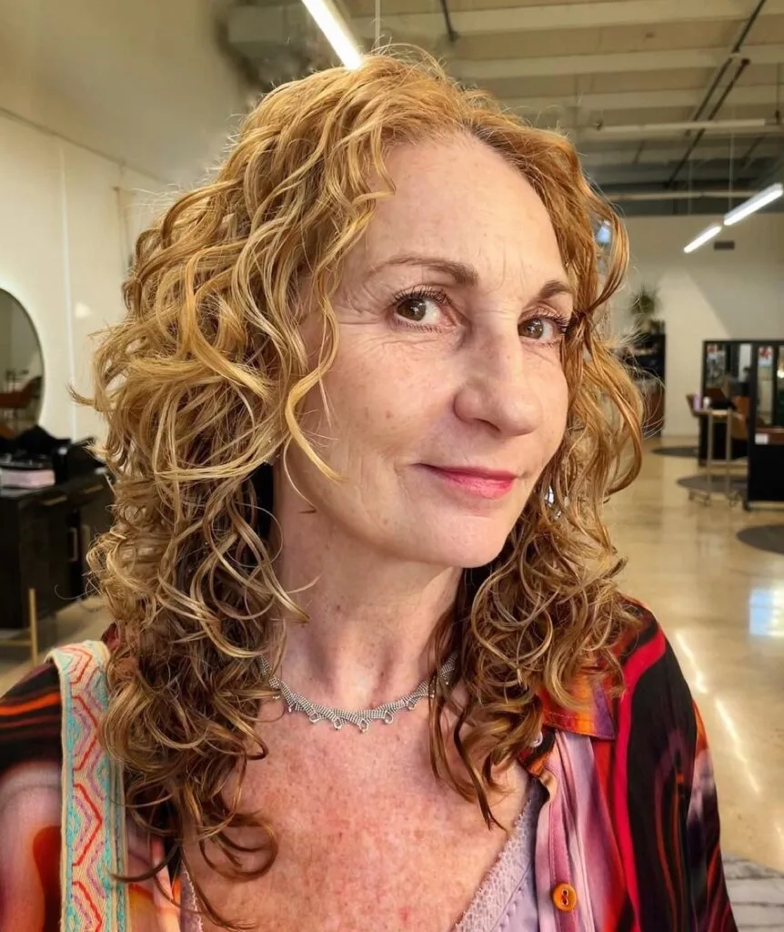 Vibrant Layered Curly Cut with Soft Definition