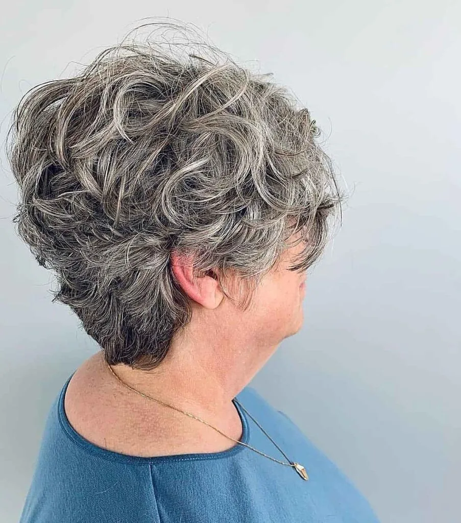 Voluminous Pixie for Curly Hair
