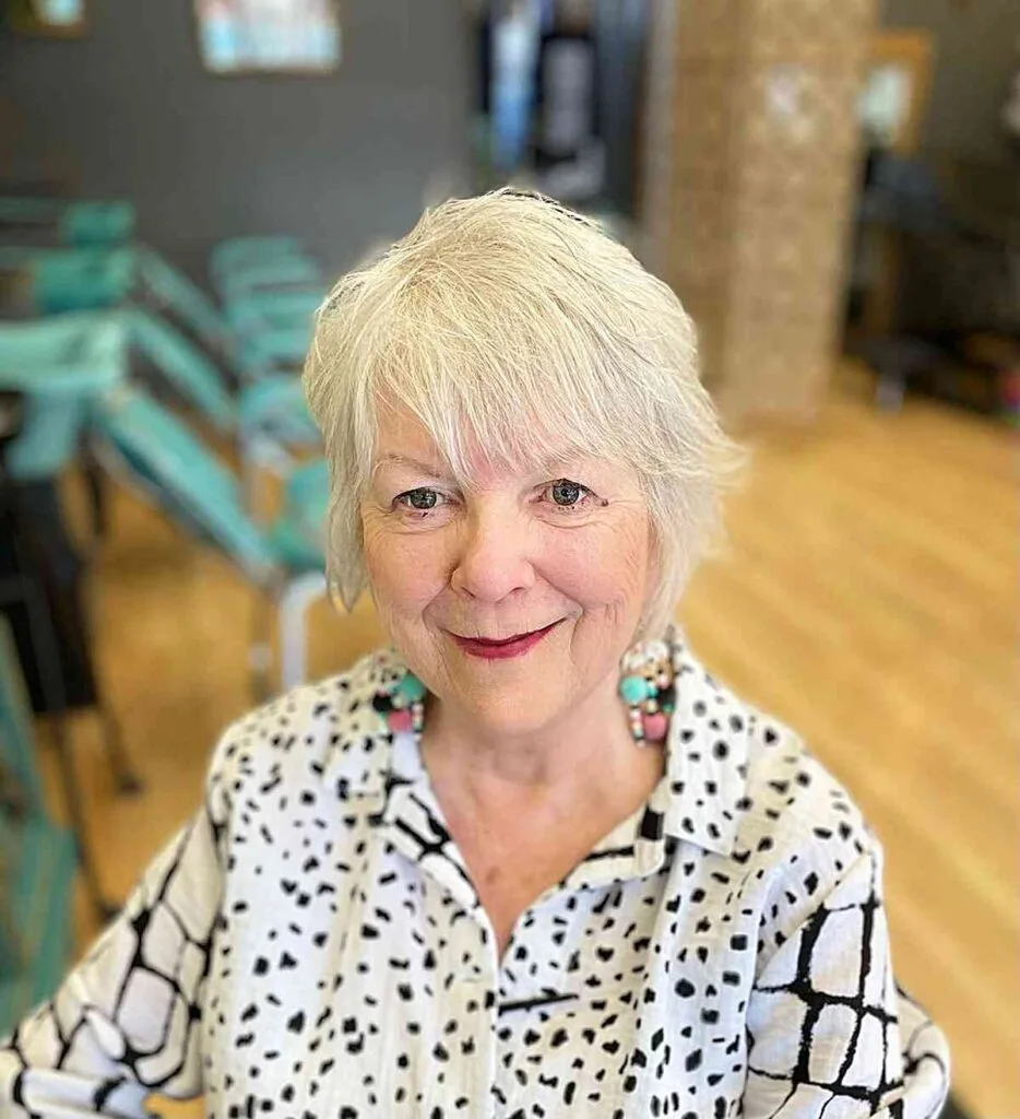 Asymmetrical Bob for Fine Hair and Women over sixty