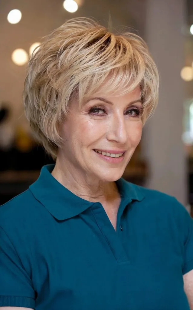 Bixie with Feathered Layers for Fine Hair