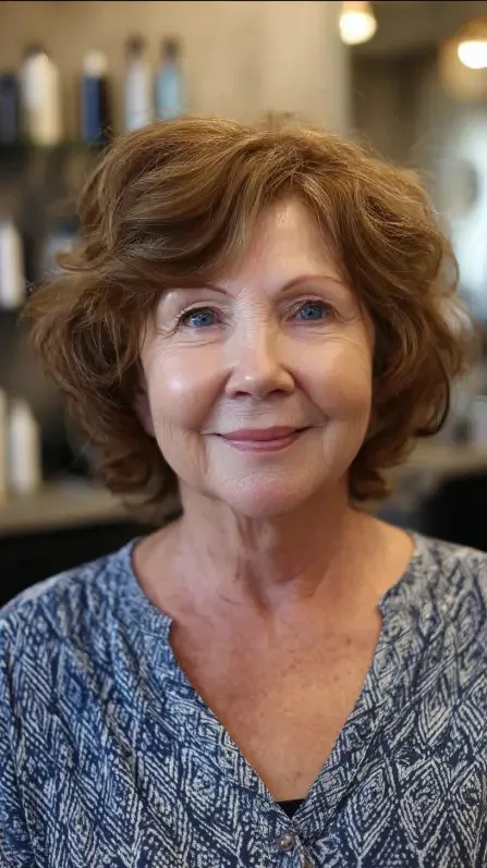 Charming Bouncy Layered Bob with Natural Texture