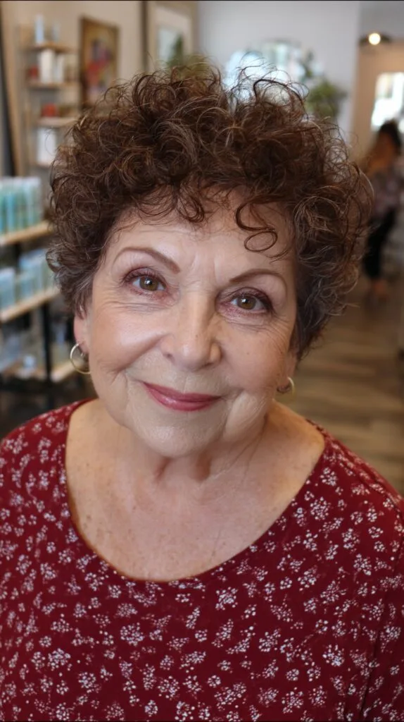 Charming Curly Crop with Defined Texture