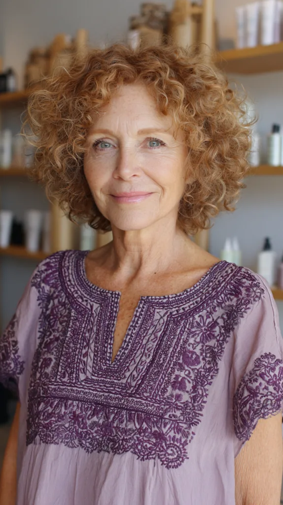Chic Curly Shoulder-Length Cut with Soft Layers