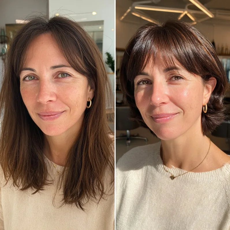 Chic Flippy Lob with Face-Framing Layers