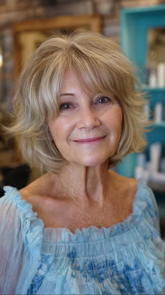 Chic Layered Bob with Soft Face-Framing Pieces