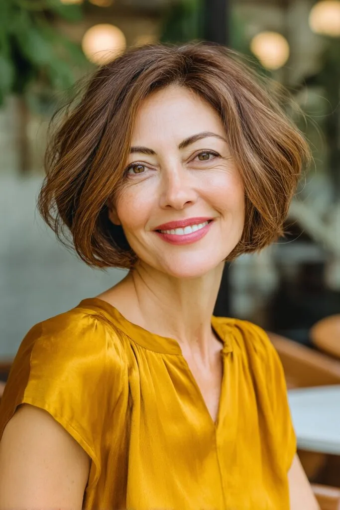 Chic Layered Bob with Soft Volume