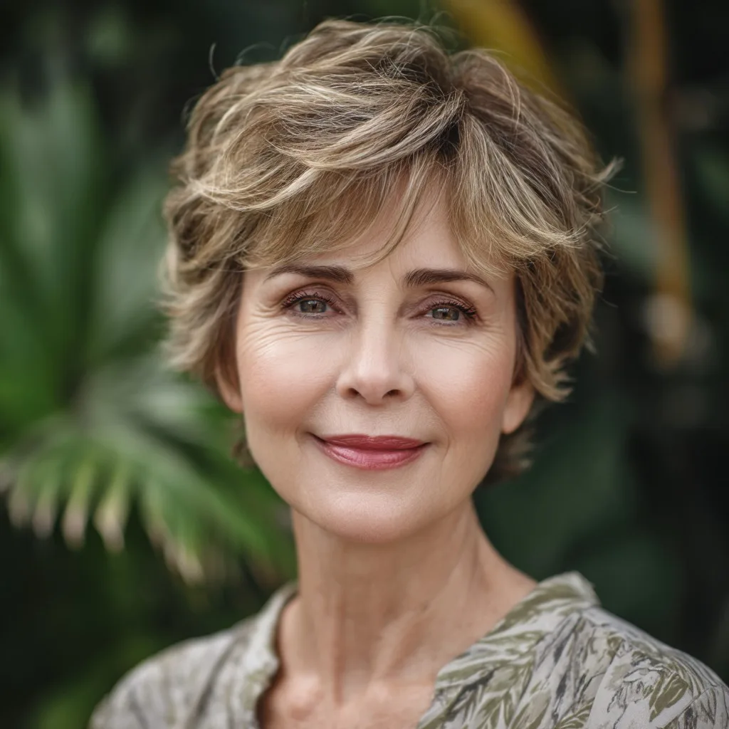 Chic Layered Pixie Bob with Soft Texture