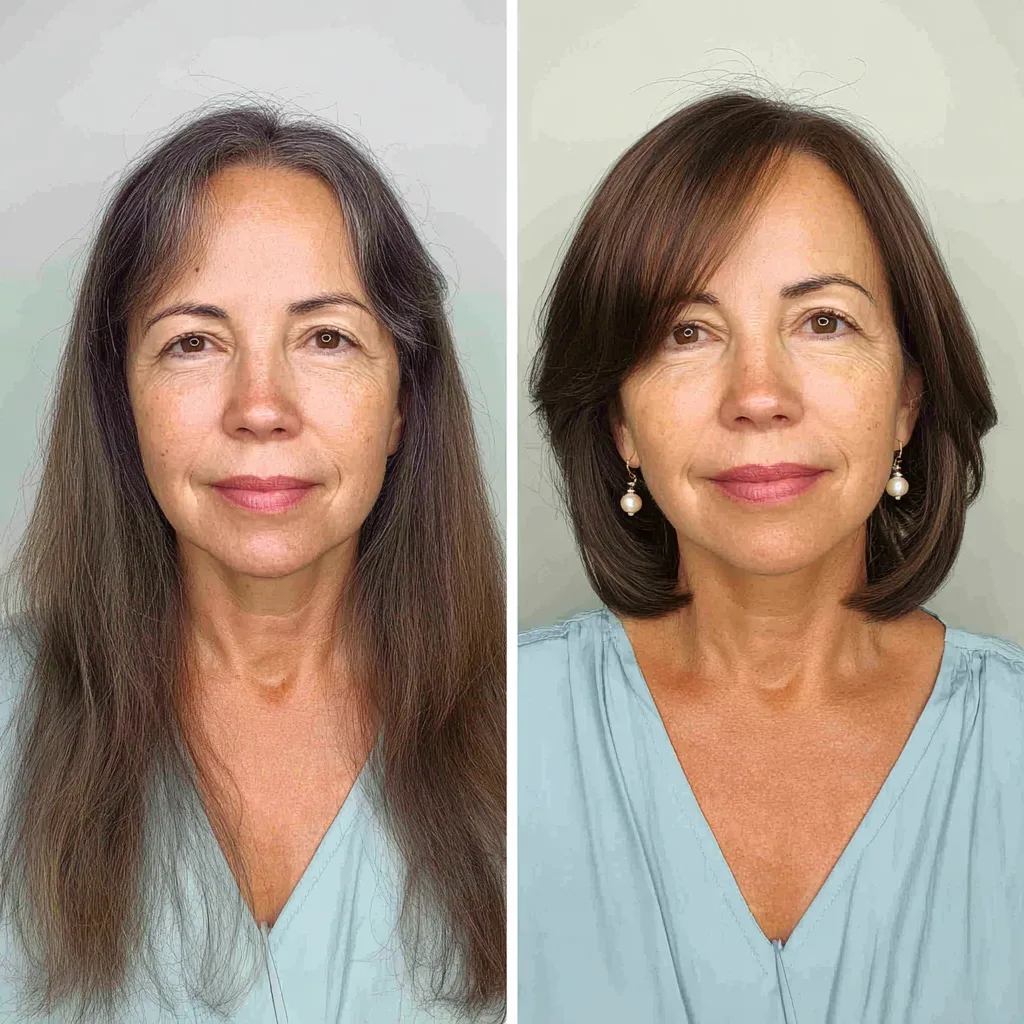 Chic Long Bob with Soft Face-Framing Layers