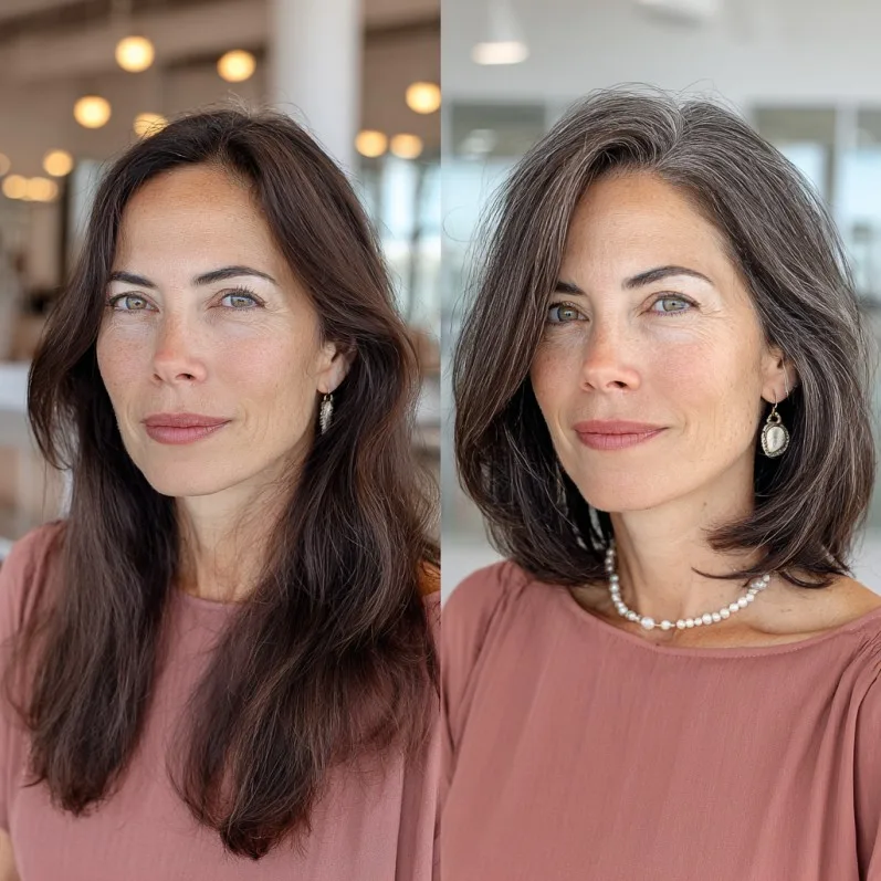 Chic Long Choppy Bob with Soft Layers