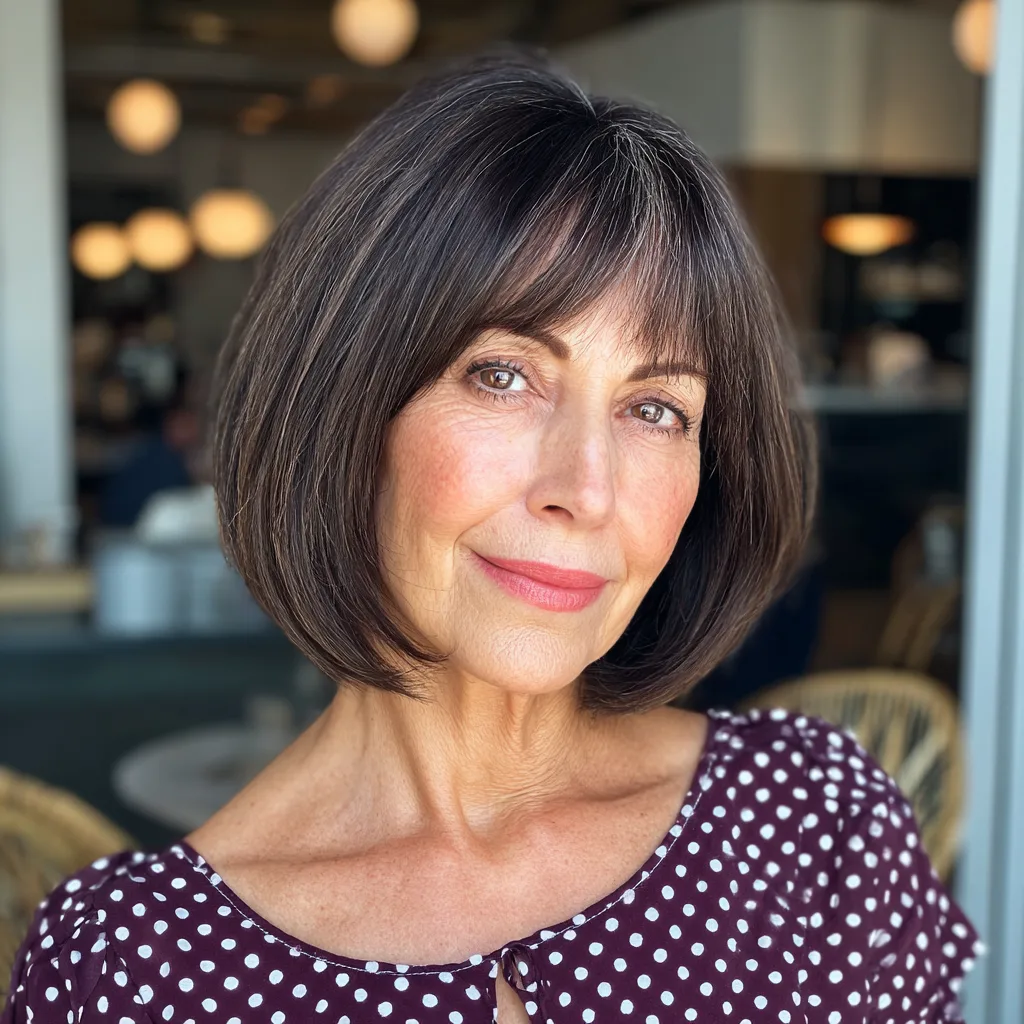 Chic Modern Bob with Soft Bangs