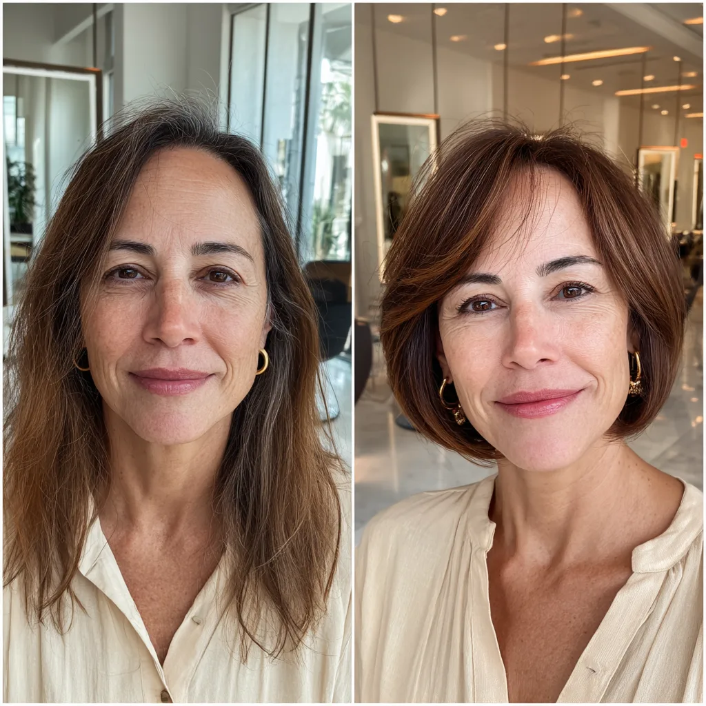 Chic Modern Bob with Subtle Layers and Highlights