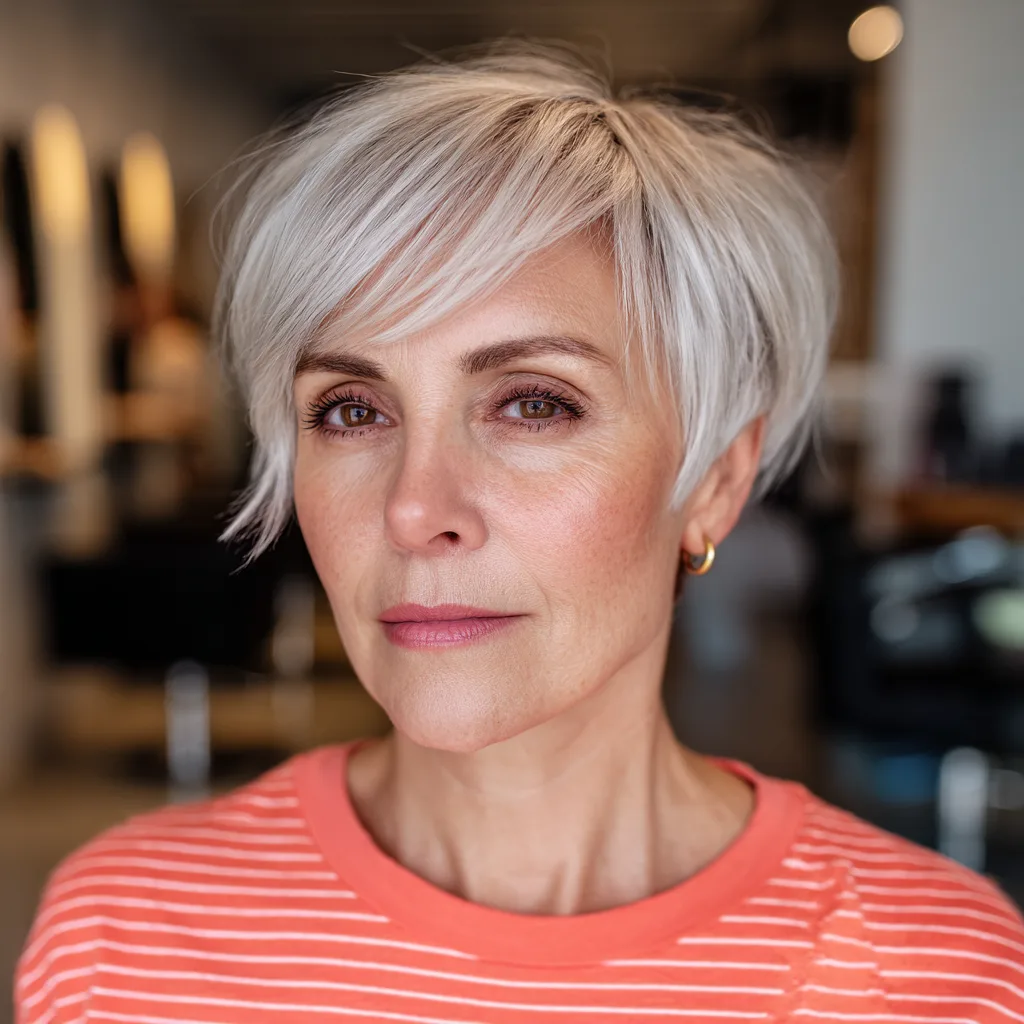 Chic Short Layered Pixie Bob with Soft Texture