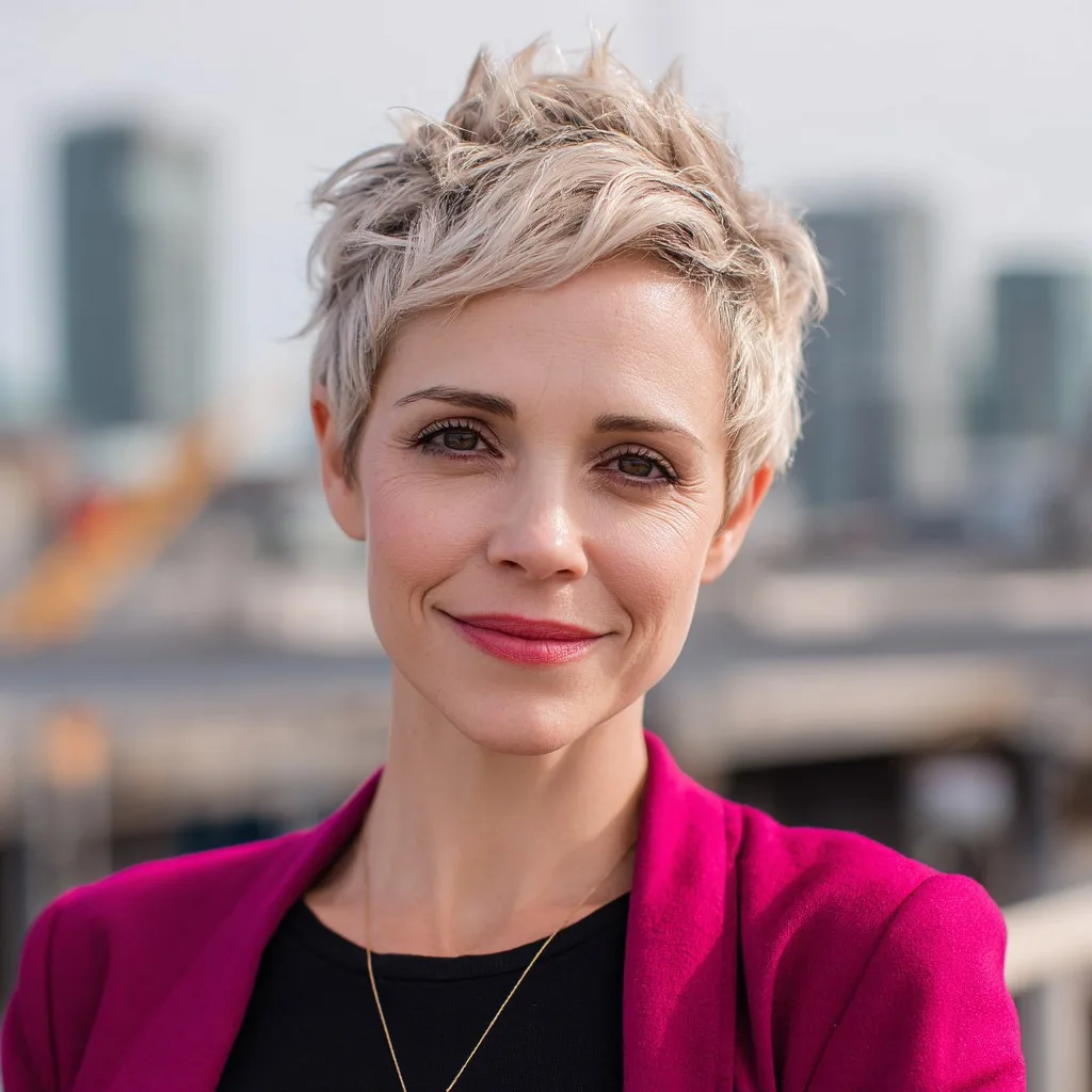 Chic Short Pixie with Edgy Textured Layers
