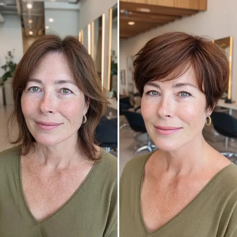 Chic Short Rounded Bob with Soft Layers