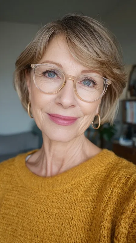 Chic Softly Textured Bob with Flipped Ends