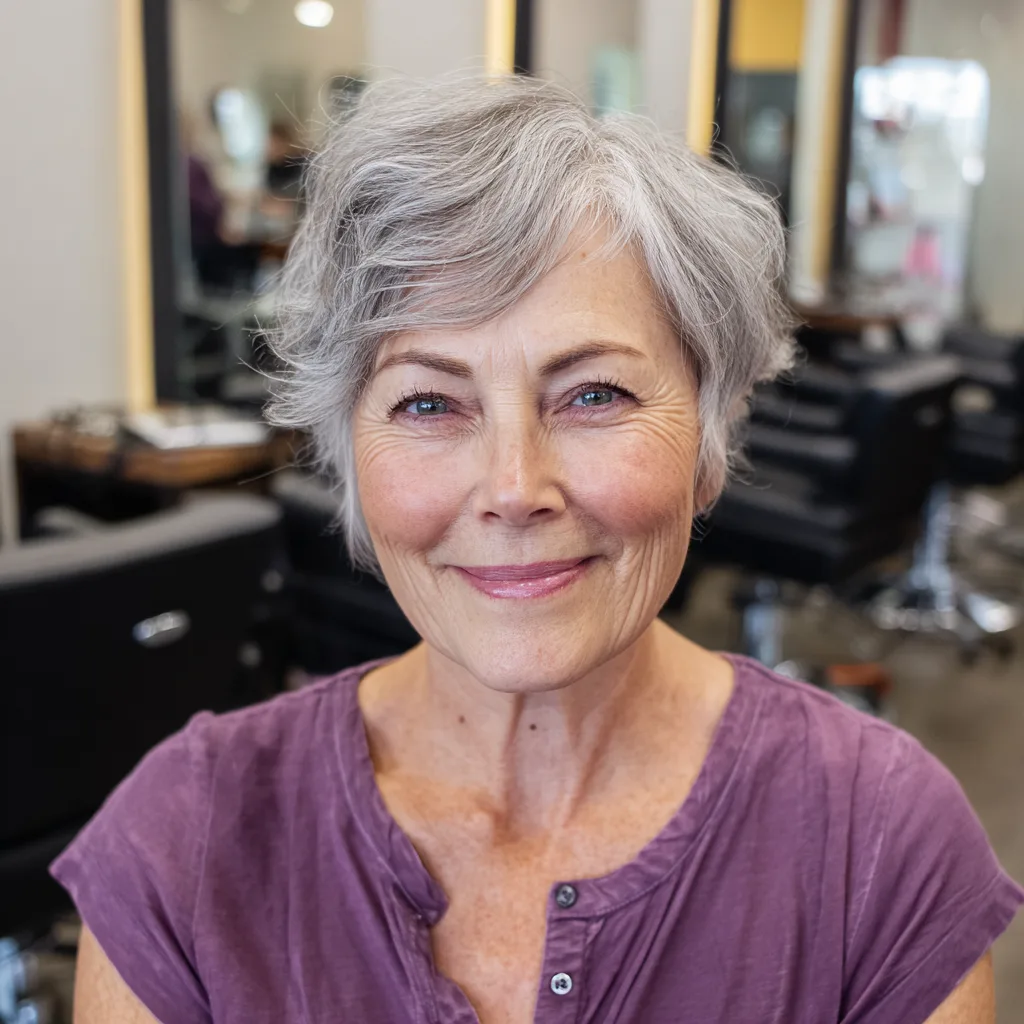 Chic Softly Textured Short Cut with Subtle Waves